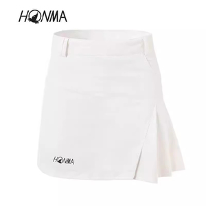 Honma红马高尔夫女士球服24新款透气速干防走光修身显瘦高腰短裙