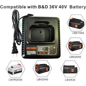 适用于百得 BlackDecker36V-40V电动工具工具LBX2040锂电池充电器