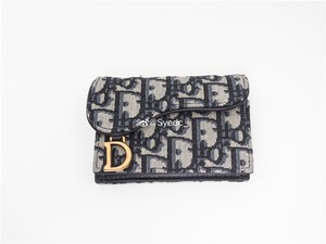 法国 Dior 迪奥 Oblique 马鞍 刺绣 短款 钱包 卡包 卡夹 钱夹