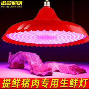 LED生鲜灯水果灯海鲜灯熟菜灯烧烤灯猪肉灯市场超市用红白光调光