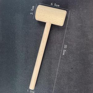 小木锤子实木按摩榔头硬木头木槌木棒木工锤木棰做糍粑用的工具酥