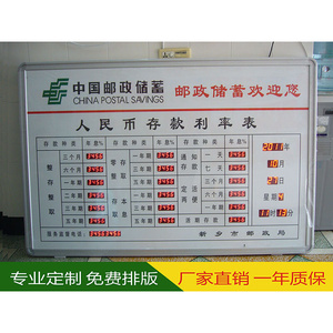 银行利率牌LED电子数码管显示屏外汇利率表数字兑换信息看板定制