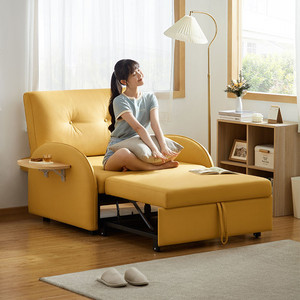 林氏家居客厅单人沙发床房间多功能小户型两用可折叠抽拉家具G026