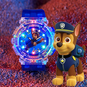 小狗汪汪队儿童手表阿奇男孩女孩生日礼物发光玩具手表小学生手表