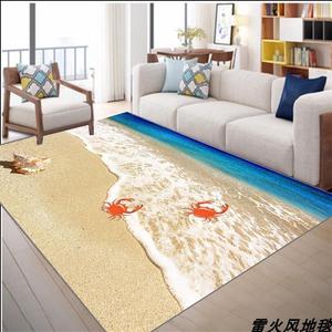 贝壳沙滩优质水晶绒超柔地毯床边客厅满铺书桌走廊舞台地垫可定制