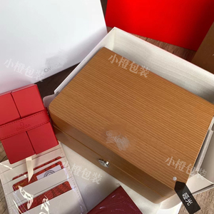 海马星座木质包装盒新款欧米茄手表盒全套带OMEGA红盒子全新包邮