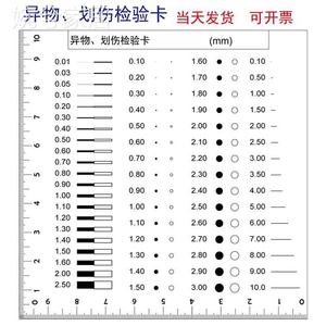 片卡标准菲林划伤卡点规对比异物污点规规黑点检验