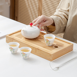 德化创意茶壶中式泡茶壶陶瓷功夫茶具家用泡茶器三人用小茶壶单壶
