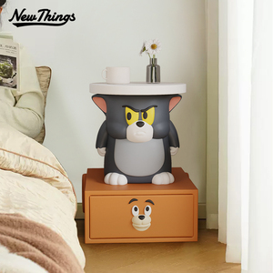 猫和老鼠创意卡通床头柜小茶几可爱卧室儿童房男孩床边收纳置物柜