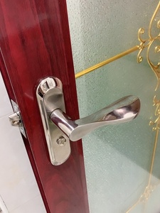 .卫生间门锁厕所铝合金浴室把手无钥匙洗手家用通用型卫浴单舌室