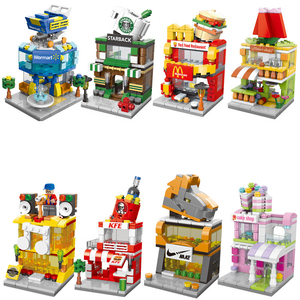 Architecture Street View Building Blocks Store Shop House Mo