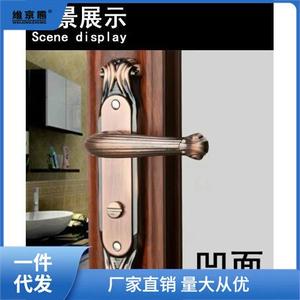 卫生间门锁单舌锁平开门锁具凹面门用红古铜房门把手锁配单舌锁心