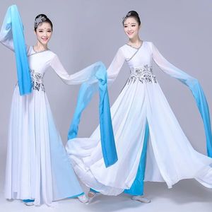 Chinese Folk Dance Modern Classical Dance Costumes Water Sle