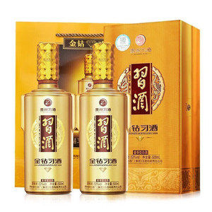 【多人团】贵州习酒金钻习酒酱香型53度白酒500ml*2瓶 新老随机发