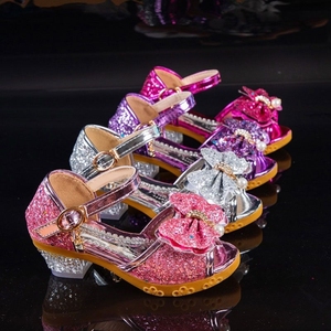 巴­拉巴­拉儿童凉鞋女童鞋夏季2024新款小女孩公主鞋高跟水晶中大