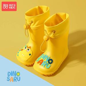 儿童雨鞋女款2024新款雨靴防滑加绒可拆卸女童宝宝小童幼儿园水鞋