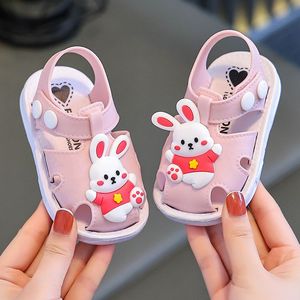 儿童凉鞋婴幼儿夏季男童小童露趾学步鞋软底防滑塑料女童宝宝凉鞋