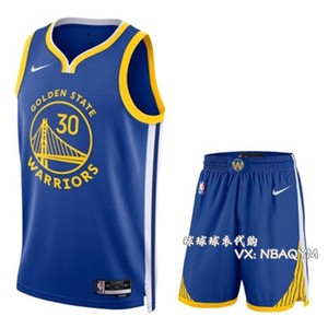 NIKE耐克勇士队库里30号球衣11号汤普森22号维金斯运动篮球服套装