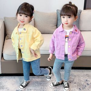 韩系韩版女童秋装牛仔外套2023新款小孩女宝宝牛仔衣春秋儿童时尚