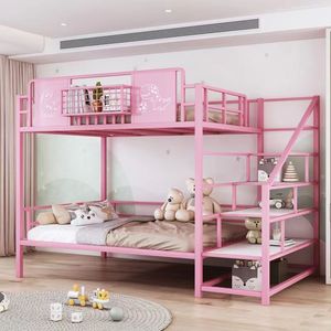 高架床儿童树屋床上下床双层床两层高低铺错位子母床1.5米带衣柜