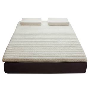 加厚羊羔绒床垫软垫出租房专用榻榻米床褥珊瑚绒铺地垫被家用2.0