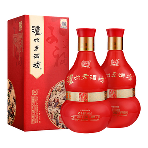 泸州老窖股份老酒坊百子送福52度41.8度500mL*2瓶礼盒浓香型白酒