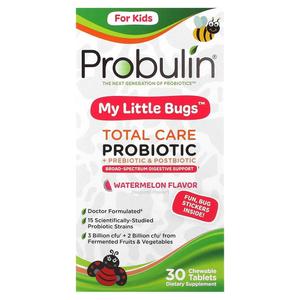 Probulin,小虫形状，儿童全护理益生菌 + 益生元和益生素，西瓜味