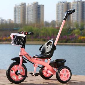 儿童三轮车脚踏车1-3-5岁宝宝手推车轻便可折叠小孩自行车童车