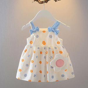 1-2-3岁韩系小童连衣裙新款女童小女孩夏装宝宝儿童背心公主吊带