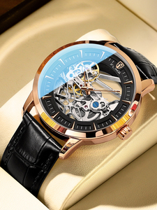 飞亚达瑞士男手表机械表全自动正品防水镂空陀飞轮品牌商务男腕表
