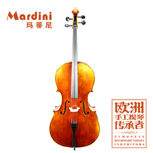玛蒂尼MC-09大提琴专业成人演奏手工10年风干松木面板实木乐器