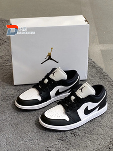 Air Jordan 1 AJ1耐克黑白熊猫男鞋女鞋低帮复古篮球鞋DC0774-101