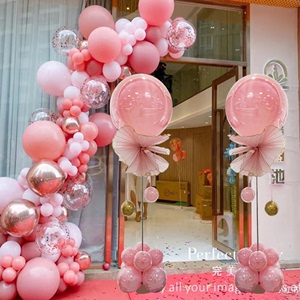 店里氛围布置开业气球公司门口装饰店铺周六一儿童气氛场景布置