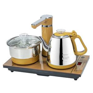 20X37茶台泡茶电热水壶茶具镶嵌电磁炉自动加水器茶盘烧水壶底座