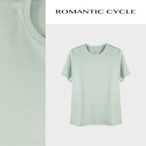 ROMANTIC CYCLE 设计师新款女装休闲简约短袖T恤百搭时尚简约
