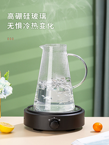 物生物冷水壶玻璃耐高温家用凉白开水杯夏季大容量泡茶凉水壶套装