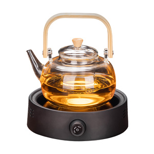 电陶炉煮茶器玻璃煮茶壶泡茶烧水壶茶具套装家用全自动蒸汽煮茶炉