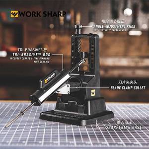 美国进口worksharp手动磨刀石定角磨刀器磨刀棒刀剑厨刀开刃工具