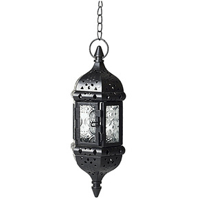 摩洛哥欧式复古烛台铁艺摆件户外防风灯罩吊挂蜡烛灯庭院软装装饰
