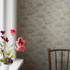 瑞典原装进口壁纸 SOPHIA 现代北欧 银杏树叶 客厅卧室背景3d墙纸