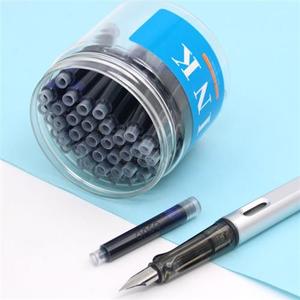 OASO优尚40支装黑色蓝黑色黑色3.4mm口径墨囊管钢笔用替换芯S007