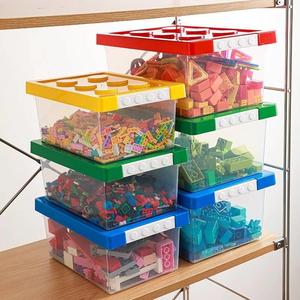 希山乐高收纳盒儿童玩具收纳箱大颗粒积木盒磁力片衣物绘本整理箱