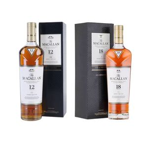 麦卡伦黑钻雪莉单桶12年18年苏格兰Macallan单一麦芽洋酒威士忌