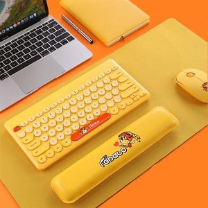 虎八兔静音无线键盘鼠标套装女生可爱少女心台式机笔记本电脑键鼠