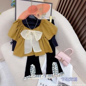 巴­拉巴­拉女韩版童春秋装套装秋季2023新款时髦洋气女宝公主马甲