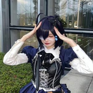 现货暗纹六花也服中二病cos洋装要谈恋爱 小鸟游六花洋装cosplay