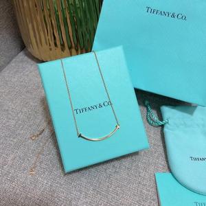 二手Tiffany & Co.蒂芙尼笑脸小号玫瑰金项链 配盒子尘袋纸袋