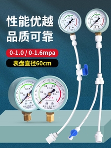 德国进口水压表家用自来水检测压力表测试仪净水器马桶2分4分地暖