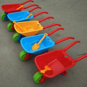 2024新款儿童沙滩车翻斗独轮两轮塑料手推车幼儿园户外玩沙玩具大