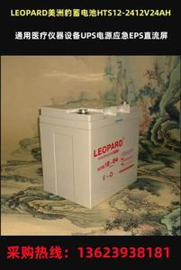 LEOPARD美洲豹蓄电池HTS12-24 12V24AH医疗UPS电源应急EPS直流屏